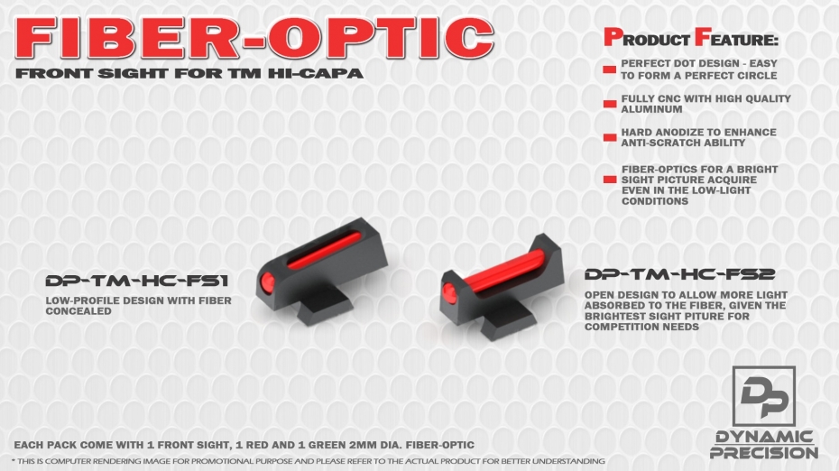 gallery/dp fiber optic front sight for hi-capa